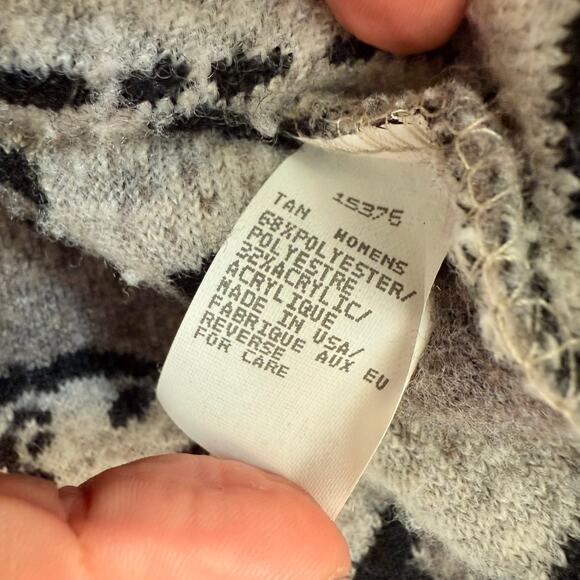 Vtg Woolrich Jacket Deep Pile Sherpa Fleece Polar Beat Print Womens L USA Made - Picture 7 of 10